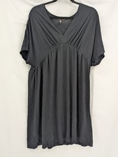 Old Navy Women's Black V-Neck Short Sleeve Dress Size XL Modal