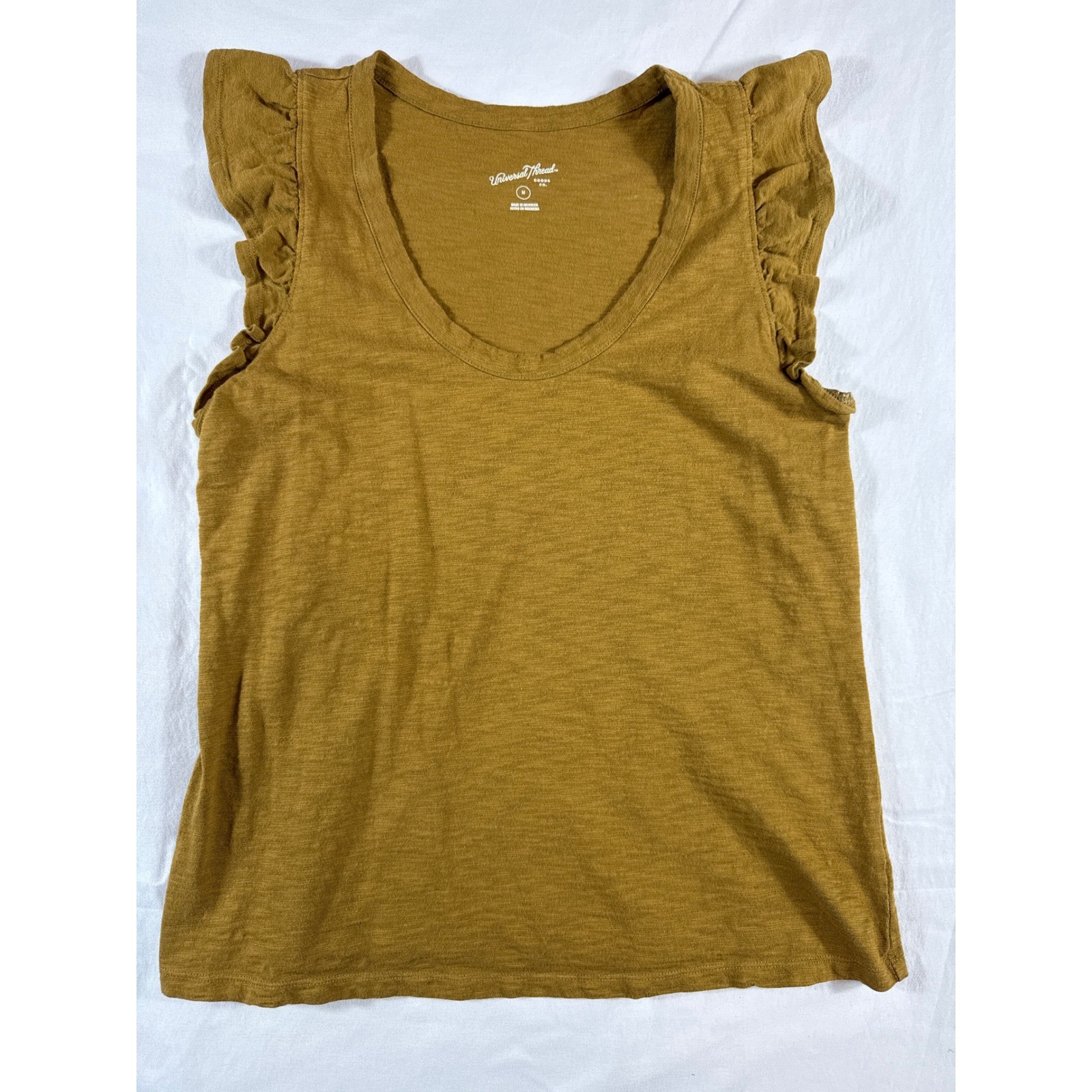 Universal Thread Womens Brown Ruffle Flutter Slee… - image 1