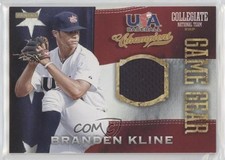 2013 Panini USA Baseball Champions Game Gear Jerseys Branden Kline #6 0h1