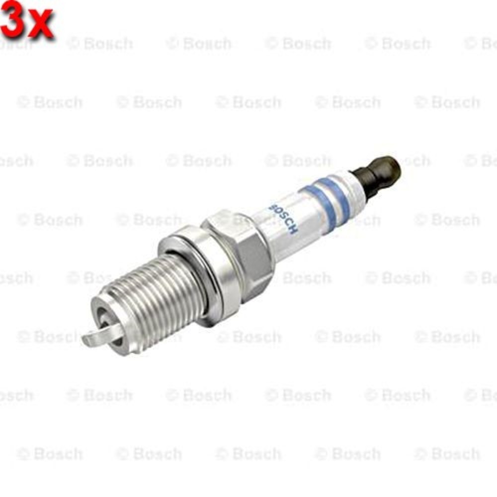 BOSCH 3x Spark Plug For ACURA AUDI AUSTIN CHERY CHEVROLET DODGE 82-18 0242236596