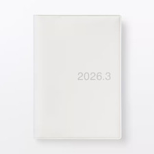 Muji Monthly/weekly Planner Starting March 2026 Size A6 White Color Japan