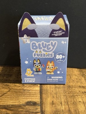 Bluey Fuzzies Surprise (2) Pack Series 1 Flocked Mini Figures - NIP - SAVE BIG!