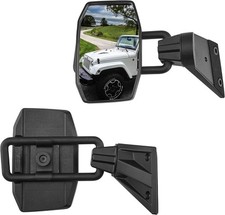 Mirrors Doors Off Compatible with Wrangler, QMPARTS No Wrangler JK JKU, Black