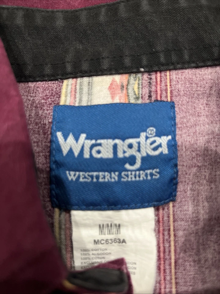 Botón a presión Wrangler Pearl vintage para hombre (1853) Foto 3 de 4