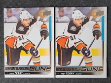 UD 2018-19 YOUNG GUNS TROY TERRY ANAHEIM MIGHTY DUCKS LOT X 2 ROOKIE #239 S1