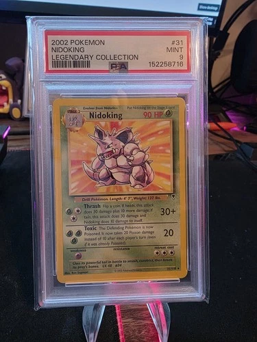 PSA 9 Nidoking 31/110 Non-Holo Rare Pokemon Legendary Collection MINT