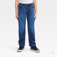 NWT Boys Cat  Jack Soft Pull-on jeans dark blue stretch denim pants