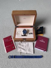 OMEGA Seamaster Diver 300M 42mm Blue Dial Auto Steel Bracelet Box Papers