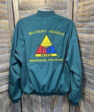 Vintage Military Vehicle Preservation Collectors Club Jacket Sz Large USA Made