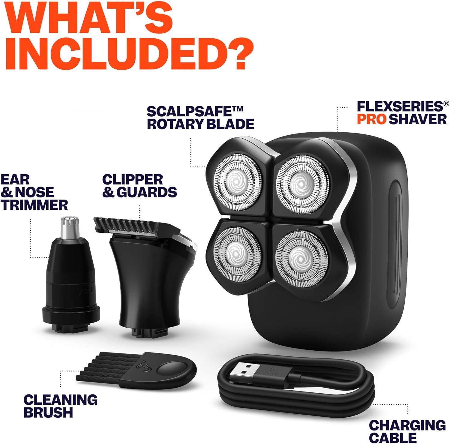 FlexSeries Pro Electric Shaver - Men's Grooming Kit