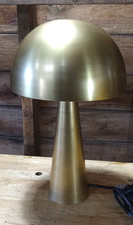 Gold Metal Mushroom Table Lamp Portable Luminaire  18" EPT01