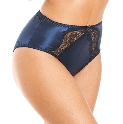 Sulis Silk Paloma pure silk lace full deep briefs made in England - Image 1 of 2