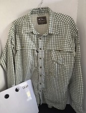 Men s Drake Long Sleeve Vented Button Front Plaid Shirt Size large
