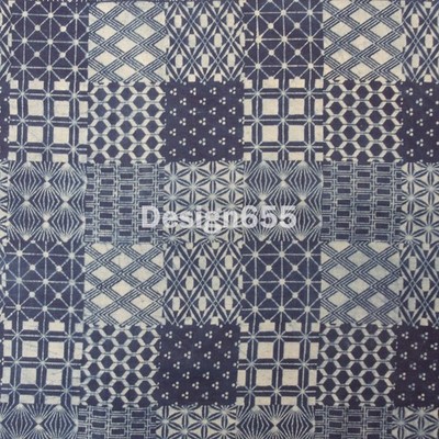 Indischer Blockdruck Dabu Patchwork 100 % Baumwolle & Voile Damen Kleid Stoff Tuch