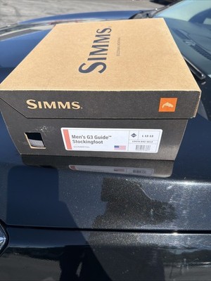 Simms Men's G3 Guide Stockingfoot Waders - ON SALE L 9-11 Gunmetal