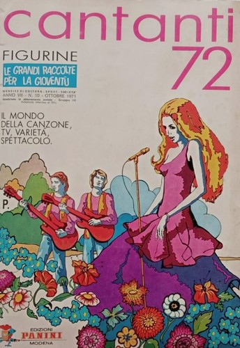 figurina ''Menù a Tendina'' cantanti 1972 Panini 1/2 - Picture 1 of 459