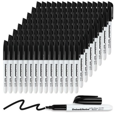 Dry Erase Markers Bulk, 120 Count Black Whiteboard Markers, Low Odor Dry Eras...