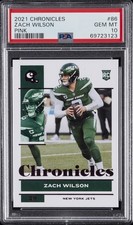 2021 PANINI CHRONICLES PINK #86 ZACH WILSON PSA 10
