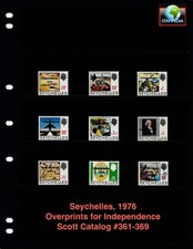 $29.30 Scott Value - 1976 SEYCHELLES Independence definitives ovpt CV MNH NH UMM