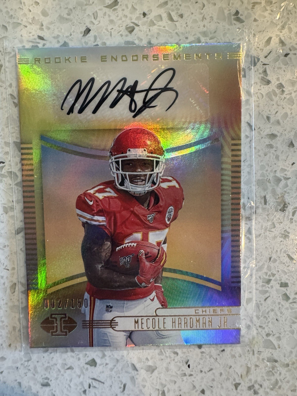 Mecole Hardman Panini Illusions Rookie Endorsements Autographs #MHJ Base