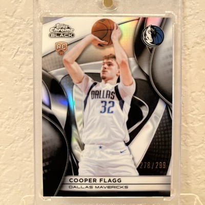2025-26 Topps Chrome Black Cooper Flagg RC Refractor /299 Mavericks #/299