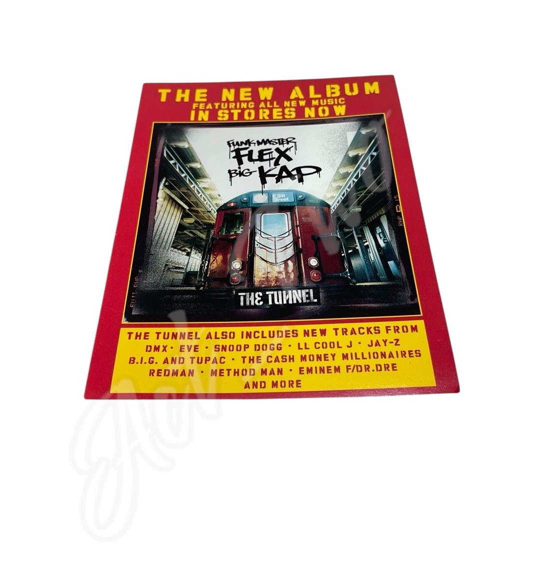 Vintage 1999 FUNKMASTER FLEX & BIG KAP The Tunnel 8”x6” PROMO FLYER AD 2pac
