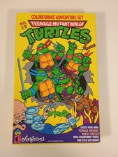 Vintage Teenage Mutant Ninja Turtles Colorforms 1989 Adventure Set