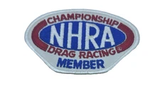 National Hot Rod Association Member Drag Champion Racing Iron On Patch NHRA