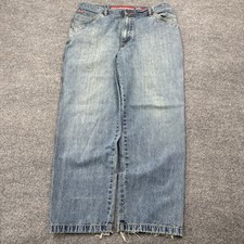 VTG Ecko Unltd Jeans Mens 36x32 Blue Baggy Faded Carpenter Wide Leg Skater Y2K