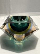 Mid Century Italian Murano Glass Retro Ashtray