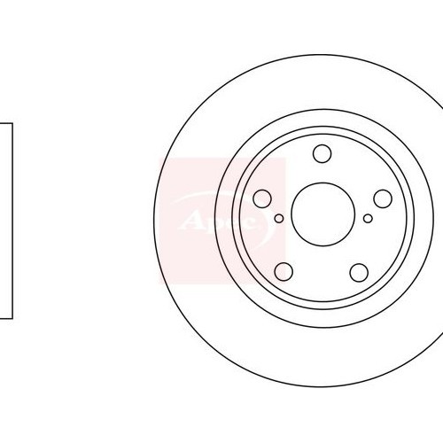 For SUZUKI KIZASHI FR 2010 on BRAKE DISC (REAR) (SINGLE) DSK3053