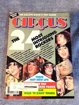 Circus Magazine August 1987 Ozzy/KISS/Priest/Crue/Dokken Detached Cover - GOOD