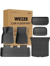 Weize Tesla Model Y All Weather Floor Mats (21-24) For 5 Seater