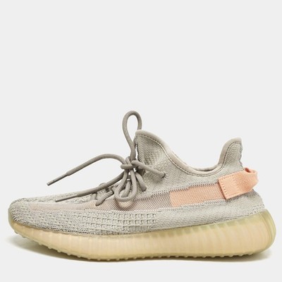 Yeezy x Adidas Grey Knit Fabric Boost 350 V2 True Form Sneaker Gr.42