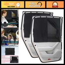 Magnetic Car Window Shades 2 PCS - Double Layer Auto Sun Shade for Privacy Bab