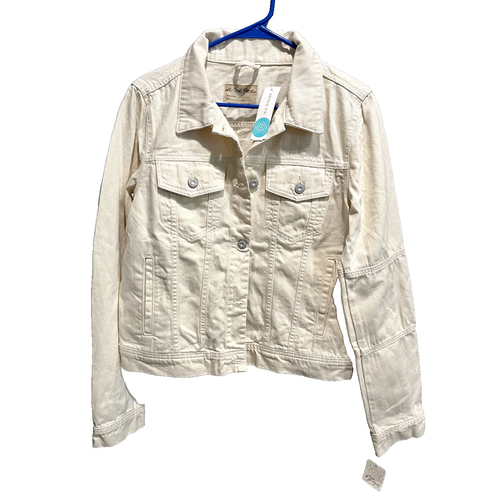 Giacca donna Free People Off White Rumors denim taglia large