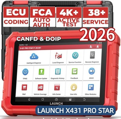 LAUNCH X431 Pro Star Elite Bidirectional Car Diagnostic Scanner CANFD DOIP ECU