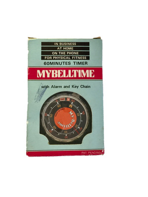 My-Belltime Vintage 60 Minute Keychain Timer Japan New