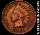 1901 Indian Head Cent - Scarce  Very Fine  Better Date  No Reserve  #K1847