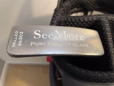 SeeMore Milled ss303 Pure Center Blade 36  Putter - WINN 17  Grip