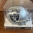 Bob Golic Signed Raiders Speed Mini Football Helmet JSA Certified