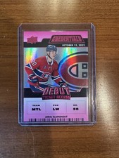 2022-23 Credentials Debut Ticket Access Pink /49 Juraj Slafkovsky #196 Rookie
