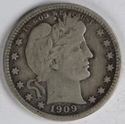 F 1909 D  Barber Quarter