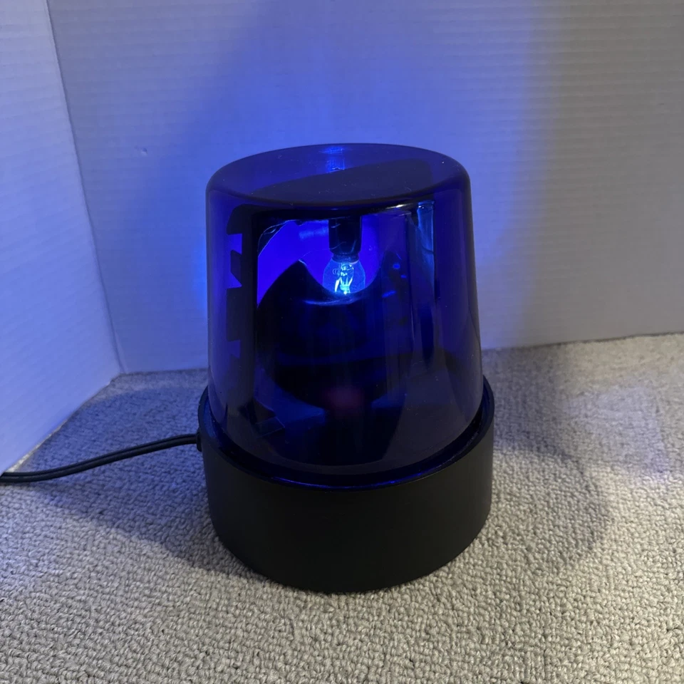 Синий вращающийся мигающий маяк 6 дюймов с подсветкой для вечеринок освещение для диджеев - Изображение 2 из 4