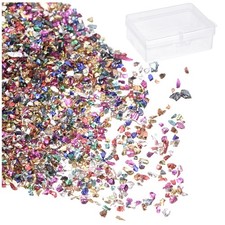 50g Crushed Glass Chips 1-3mm Colorful