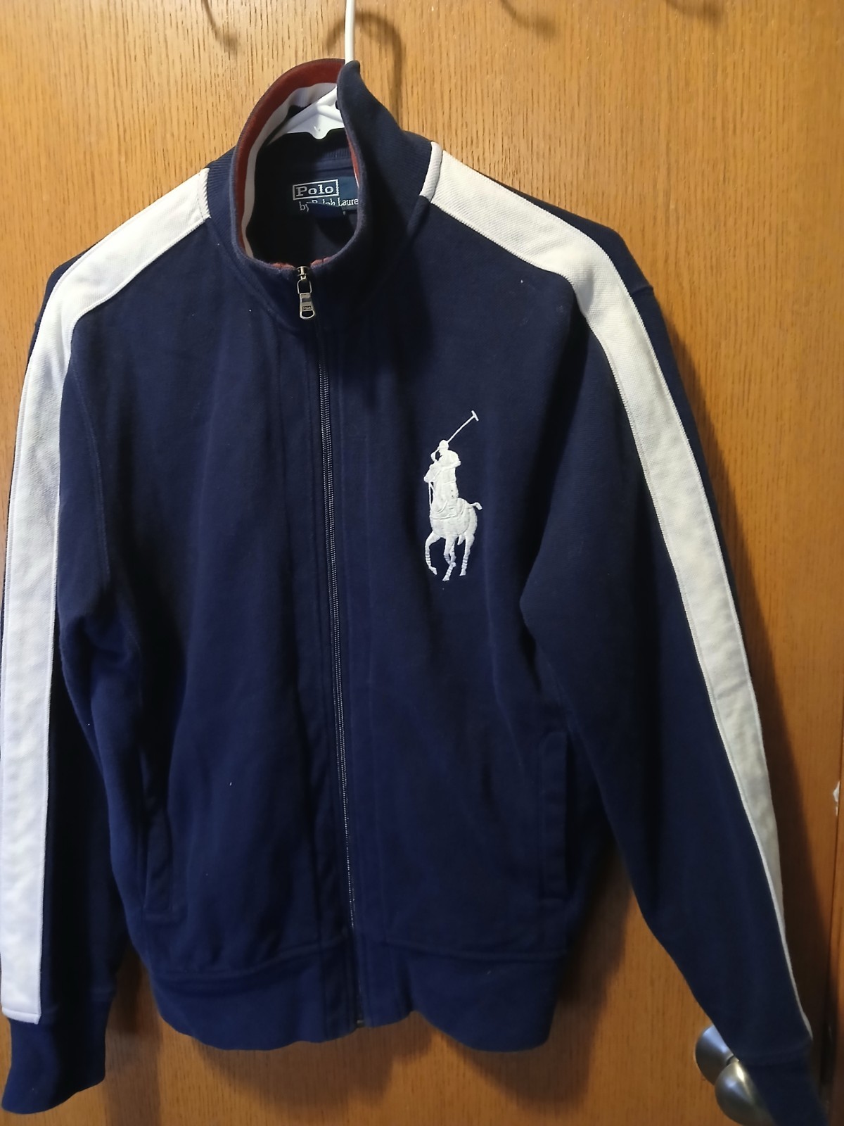Polo Ralph Lauren Big White Pony Uomo Track Jacket M Blu 