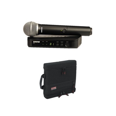Bundle of Shure BLX24 Wireless System With PG58 Mic + EVA Case