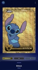 Topps Disney Collect Topps Gilded Stitch Superfractor Legendary /1