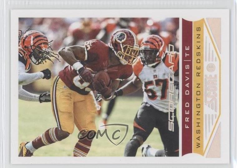 2013 Score Scorecard Fred Davis #218 1u7