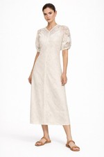 DAY BIRGER et MIKKELSEN SpitzenkleidAMIAS FREIZEITKLEID  Gr.34 Ecru